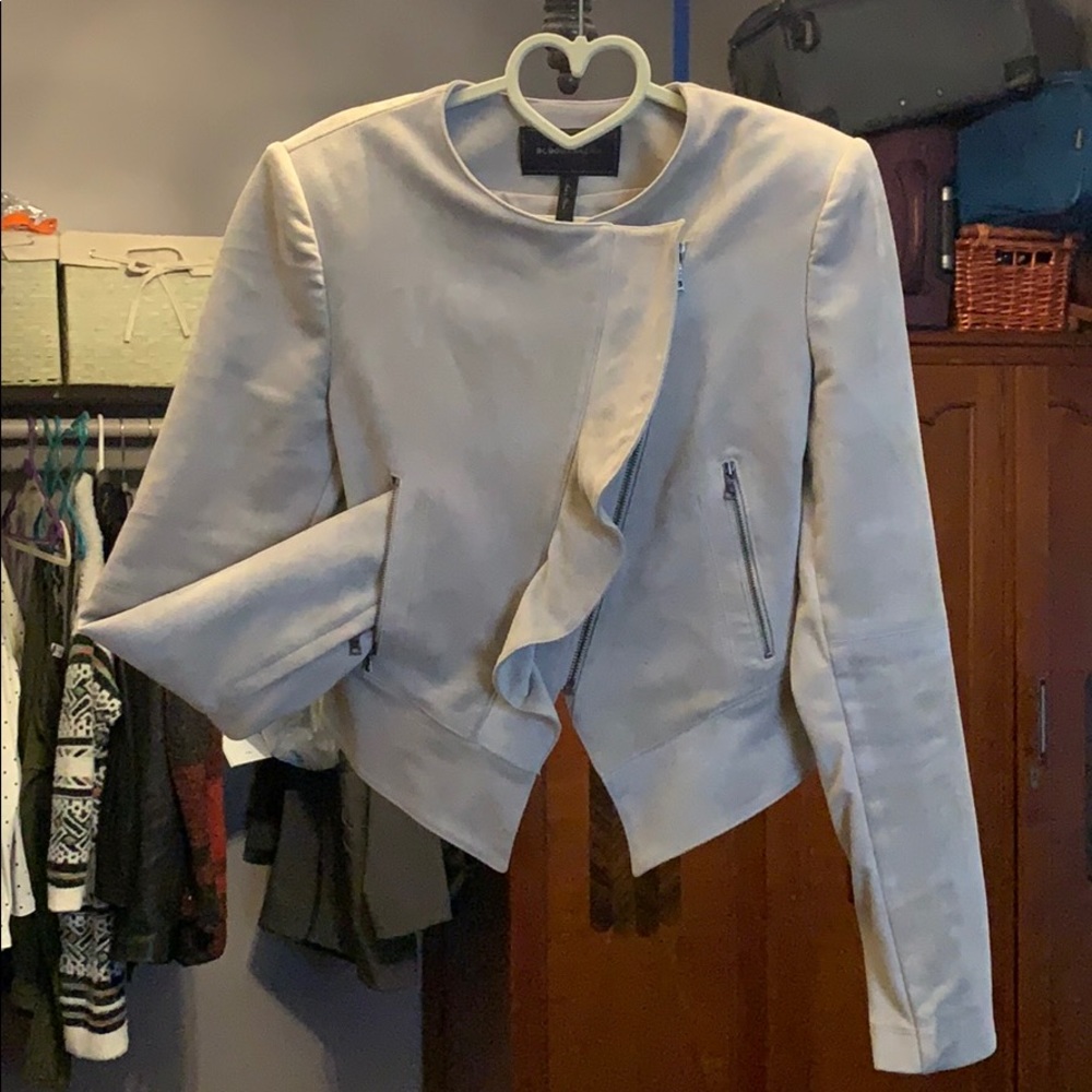 BCBGMaxazria Faux suede leather jacket